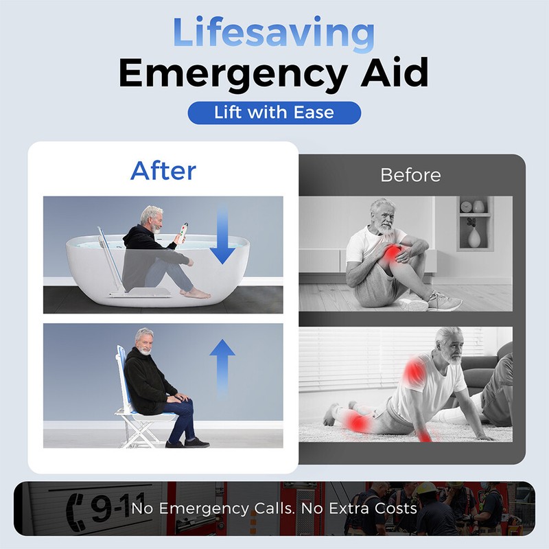 Electric Chair Lift 20" Lift Elderly off Floor 300 LBS Seniors Patient Bath Lift gallery
