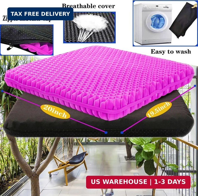 Plus Size Gel Seat Cushion for Long Sitting, Extra Large and Thick, Seat Cushion gallery