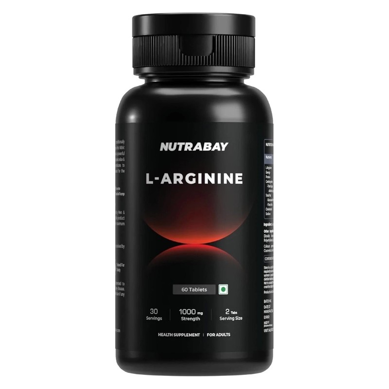 Nutrabay Pro L-Arginine Tablets 1000mg per Tablet – 60 Tablets