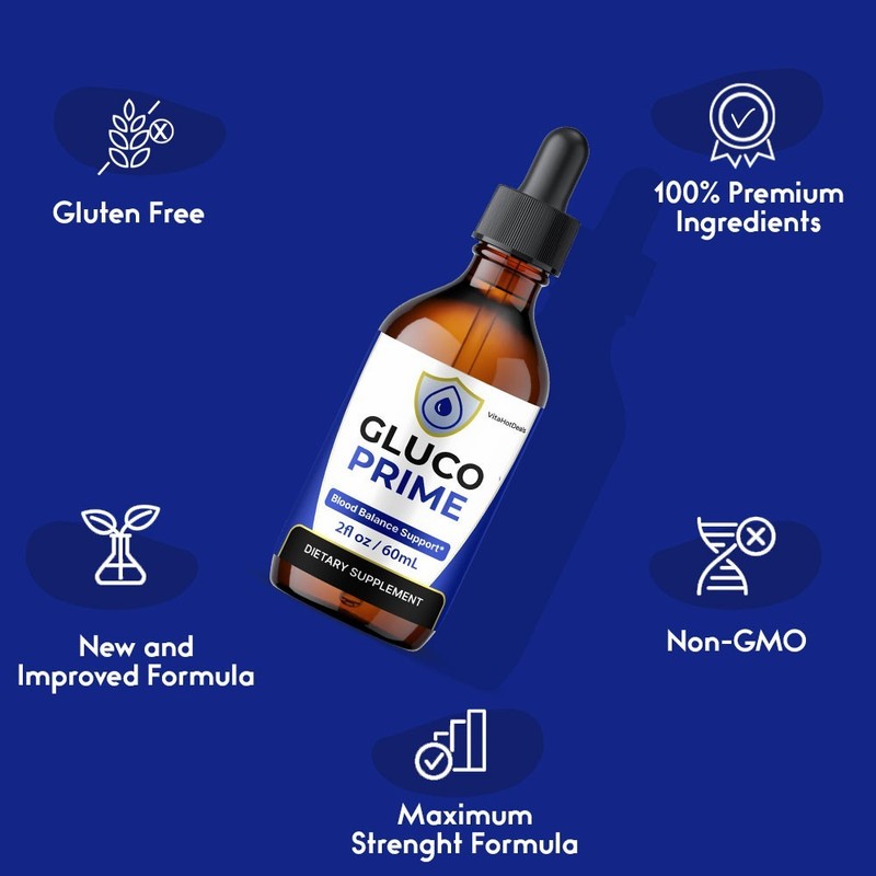 Gluco Prime Liquid Supplement , Max Strength Formula, GlucoPrime Drops (2 Pack) gallery