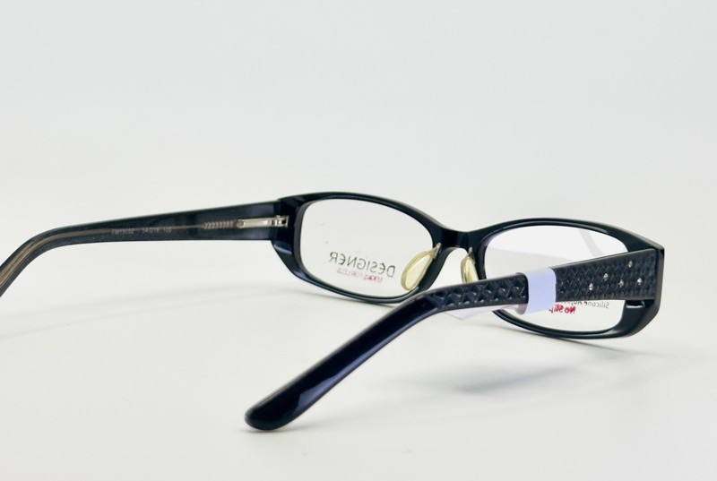 DESIGNER LOOKS FOR LESS FM15052 Black Grey Womens Oval Eyeglasses 54-16-135 B:30 gallery
