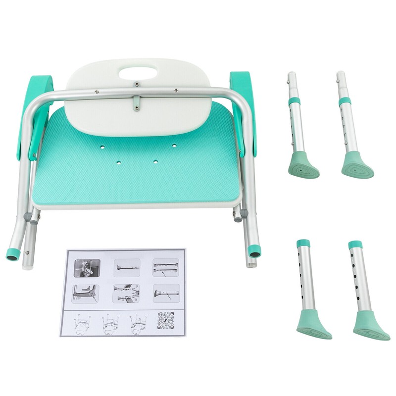 275lbs Foldable Shower Seat Folding Bath Chair Heavy Duty Shower Chair gallery