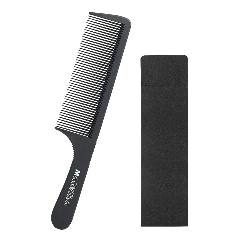 Large Wide Tooth Anti-Static & No Snag with handle Comb with travel bag