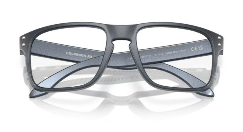 Authentic Oakley Holbrook RX OX8156 Matte Blue Steel Eyeglass Frame 56-18-137 gallery