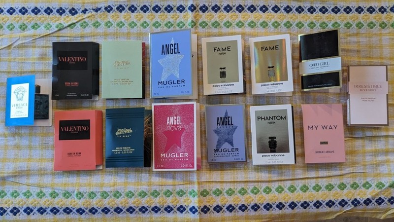 Fragrance samples, Mixed Lot, 14 Items, New