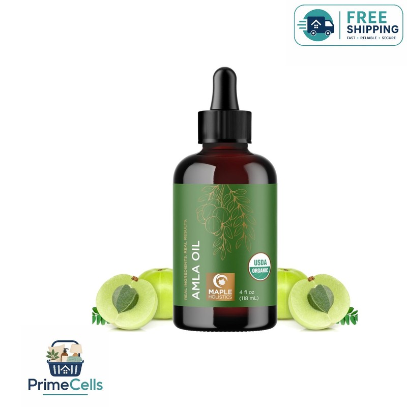 Ayurvedic Amla Oil – 100% Pure & Organic for Hydration & Volume, 4 Fl Oz