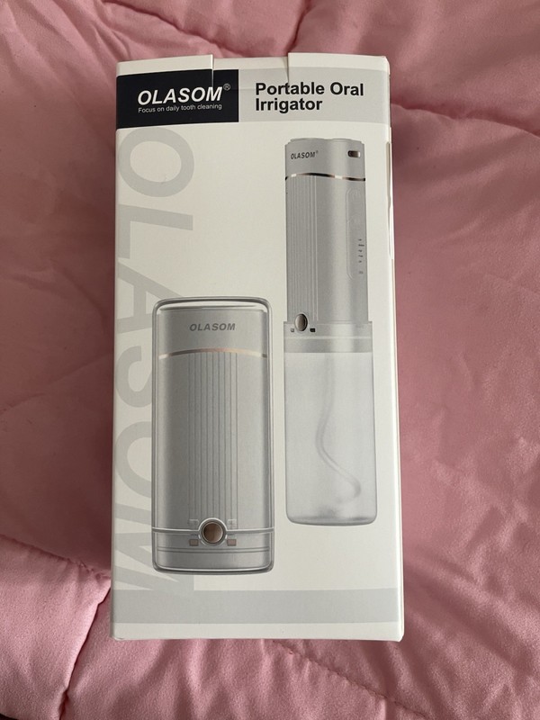 OLASOM Water Flosser Portable Oral Irrigator 320ml 5 Settings IPX7 JWR01 White