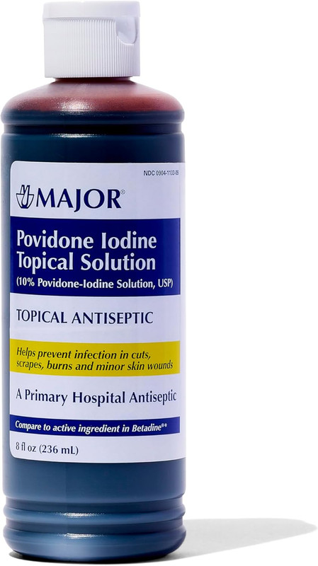 10% Povidone-Iodine Liquid Topical Solution, USP - Topical Antiseptic for Cuts, gallery