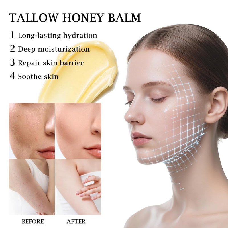100% Grass Fed Whipped Beef Tallow Balm, Ultra Moisturizing Skin Cream for Fa... gallery
