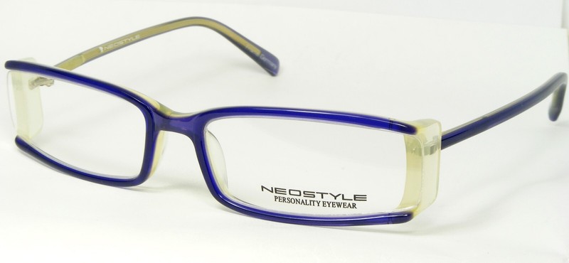 NEOSTYLE COLLEGE 350 154 BLUE /TRANSPARENT LIGHT OLIVE EYEGLASSES 56-17-130mm