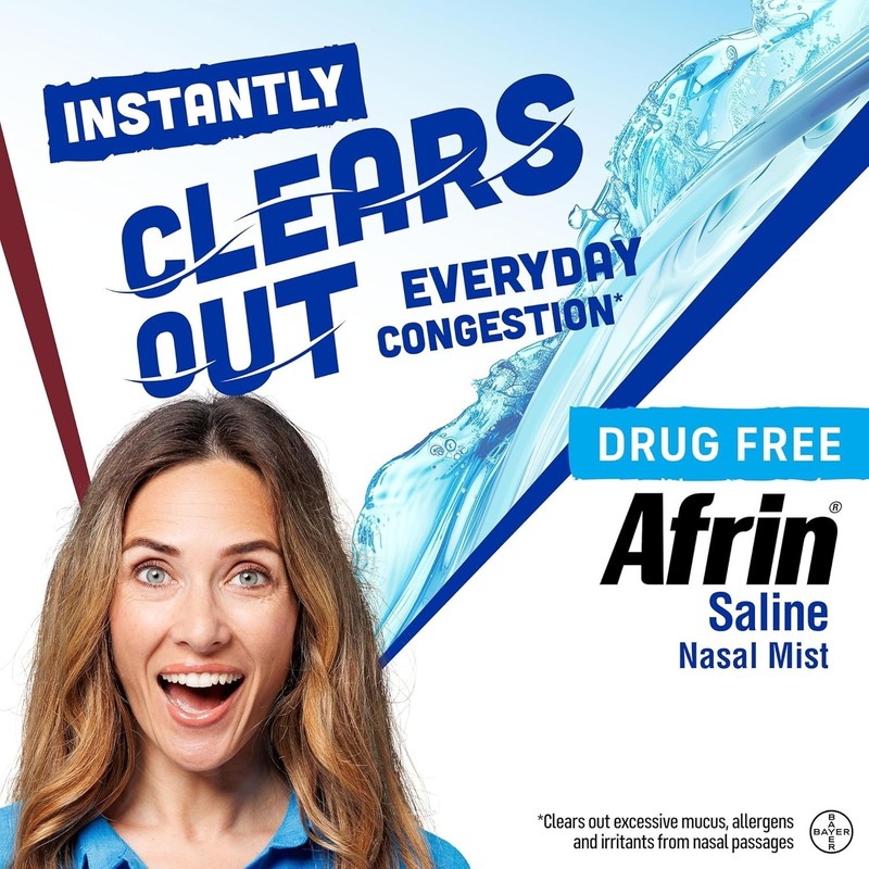 Soothing Saline Nasal Spray - Hydrating, Drug-Free Relief for All Ages, 4.5 OZ gallery