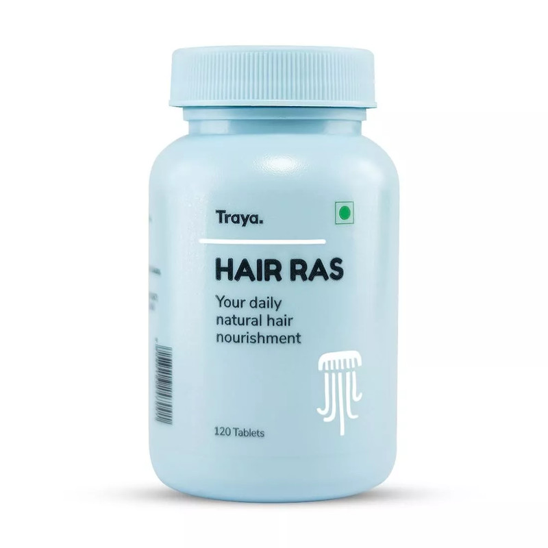 Traya Hair Ras (120 Tablets) for Natural Hair Nourishment Herbal Formula Tablets