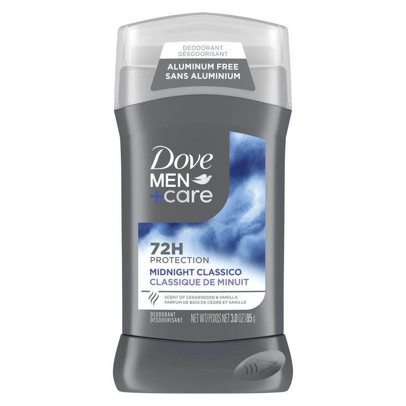 DOVE MEN + CARE, Deodorant Stick for Man, Midnight Classico, 3 oz Aluminum-Free.