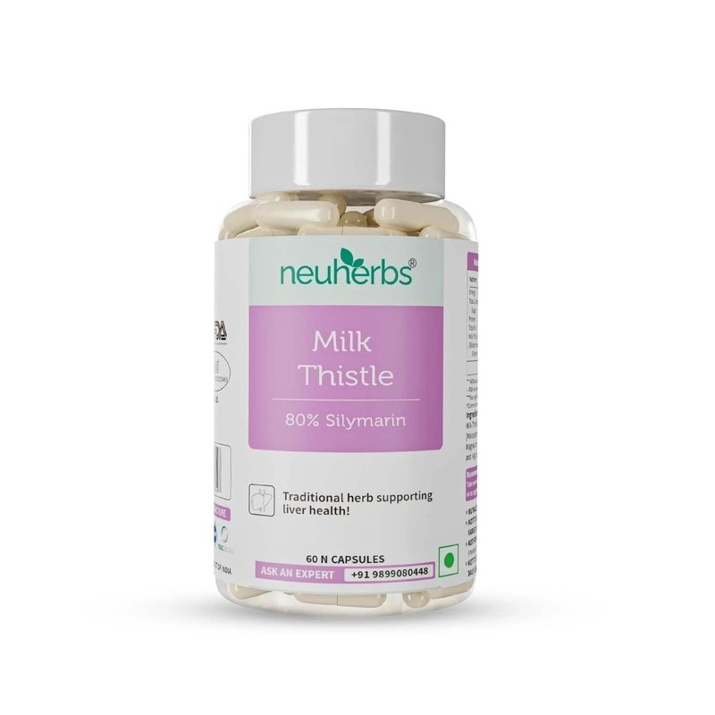 Milk Thistle Capsules | Liver detox supplement With Silymarin | Supports Liver