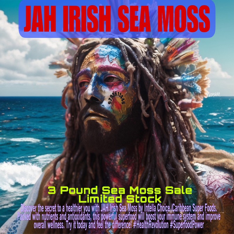 🔥3 POUNDS IRISH SEA MOSS RAW PREMIUM (BUY 3 = 9LBS) GET 2 LBS FREE Limited⏰