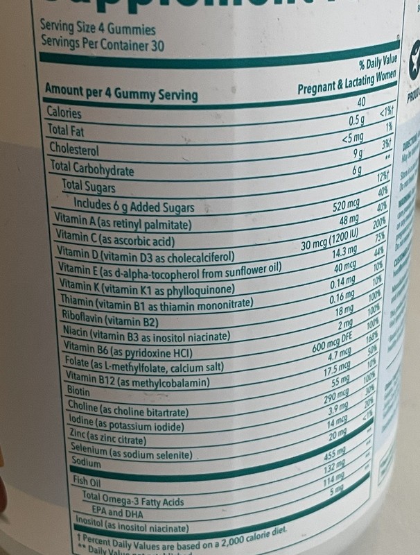 LOT of 2 Smarty Pants Prenatal Multivitamin Gummies 120 Count Each Exp 07/26 gallery