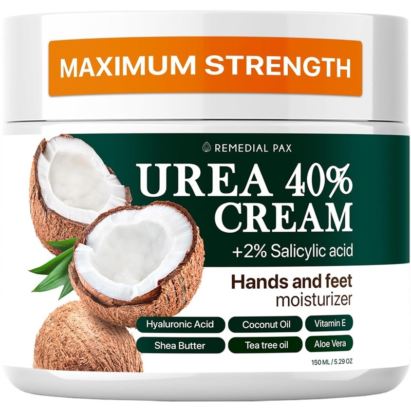 Urea Cream for Dry Cracked Heels Knees Elbows Callus Hands Repair, REMEDIAL PAX