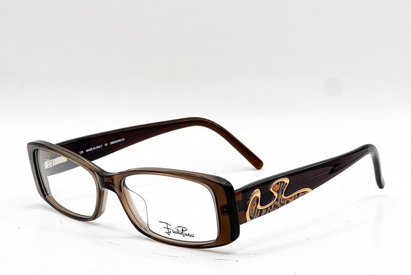 NEW EMILIO PUCCI EP2648 207 BROWN AUTHENTIC EYEGLASSES 50-15