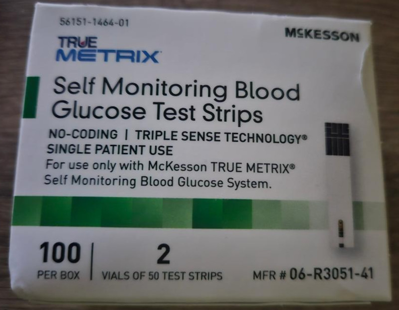 TRUE METRIX Self-Monitoring Blood Glucose Test Strips, 100 Count Exp 4/2026