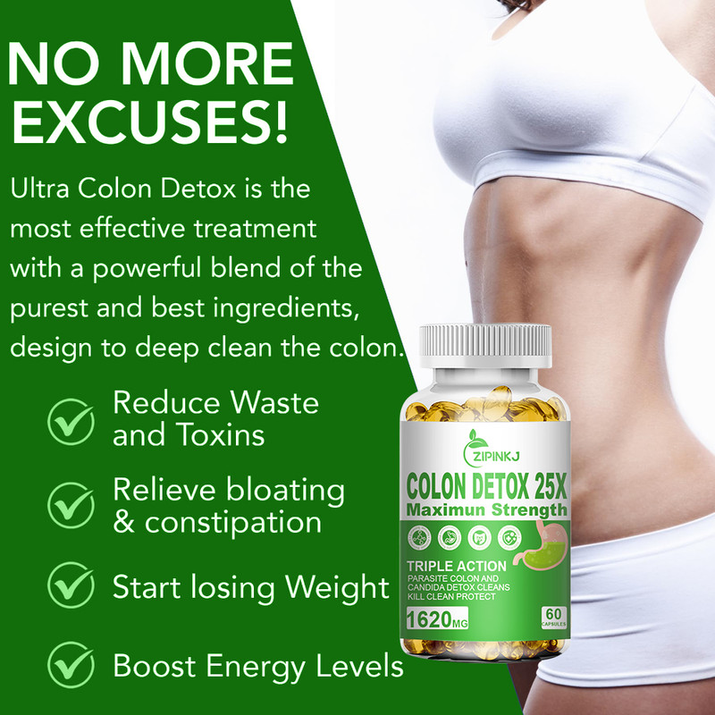 Colon Detox 25x Maximun Strength - Gut Support, Weight Loss, Constipation Relief gallery