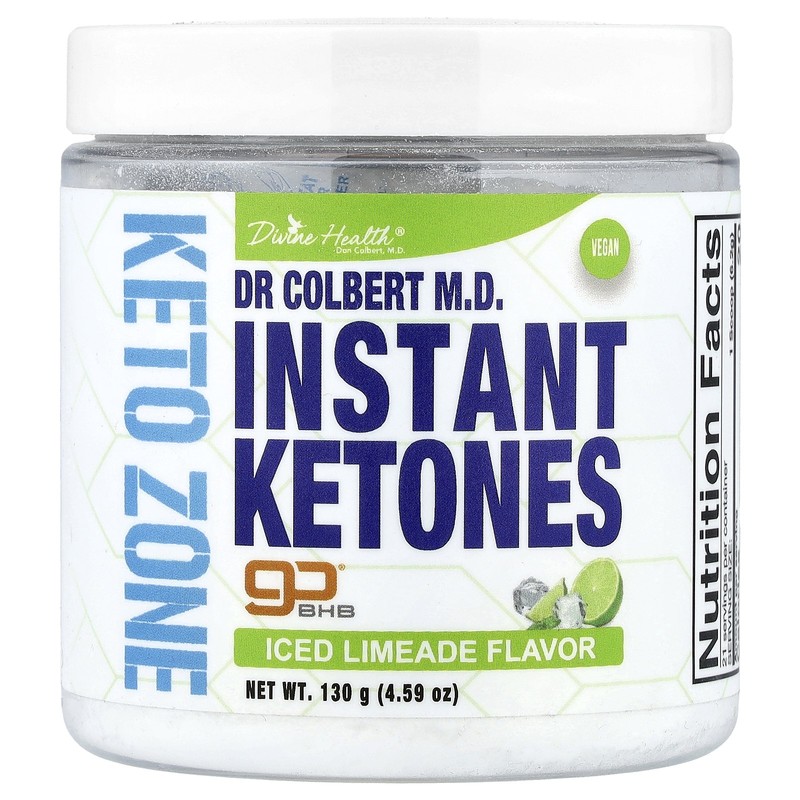 Dr. Colbert M.D., Keto Zone, Instant Ketones, Iced Limeade , 4.59 oz (130 g)
