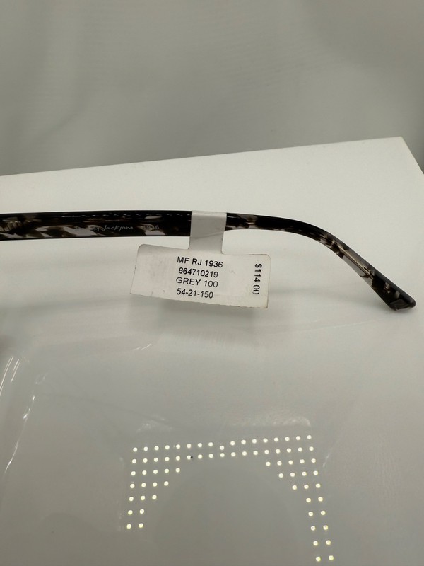 Randy Jackson RJ 1936 Extended Fit Eyeglass Frames Grey 100 54-21-150 NWT gallery