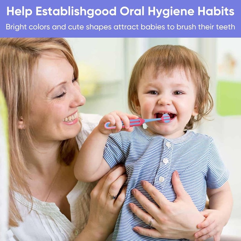 Soft Toddler Toothbrushes Efficient 3 Sided Toothbrush Baby Toothbrush 12 Months gallery