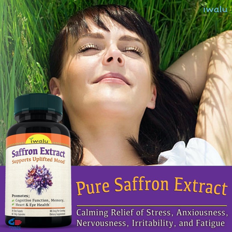 Best Saffron 2020 Eye Supplement, IWALU *FREE SHIPPING Same Day – USA Made