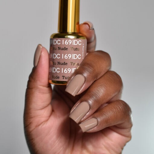 DND DC Soak Off Gel Polish + Matching Nail Lacquer – #169 Tutu Nude