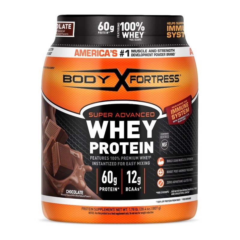Premium Whey Protein Powder Chocolate 60g Protein per Serving with Immune