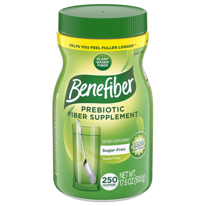Benefiber Daily Prebiotic Fiber Supplement Powder, Unflavored – 250 Teaspoons