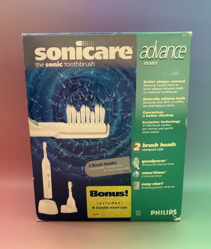Philips SONICARE ADVANCE Sonic TOOTHBRUSH QP-3 NIB Sealed W/ Travel Case!