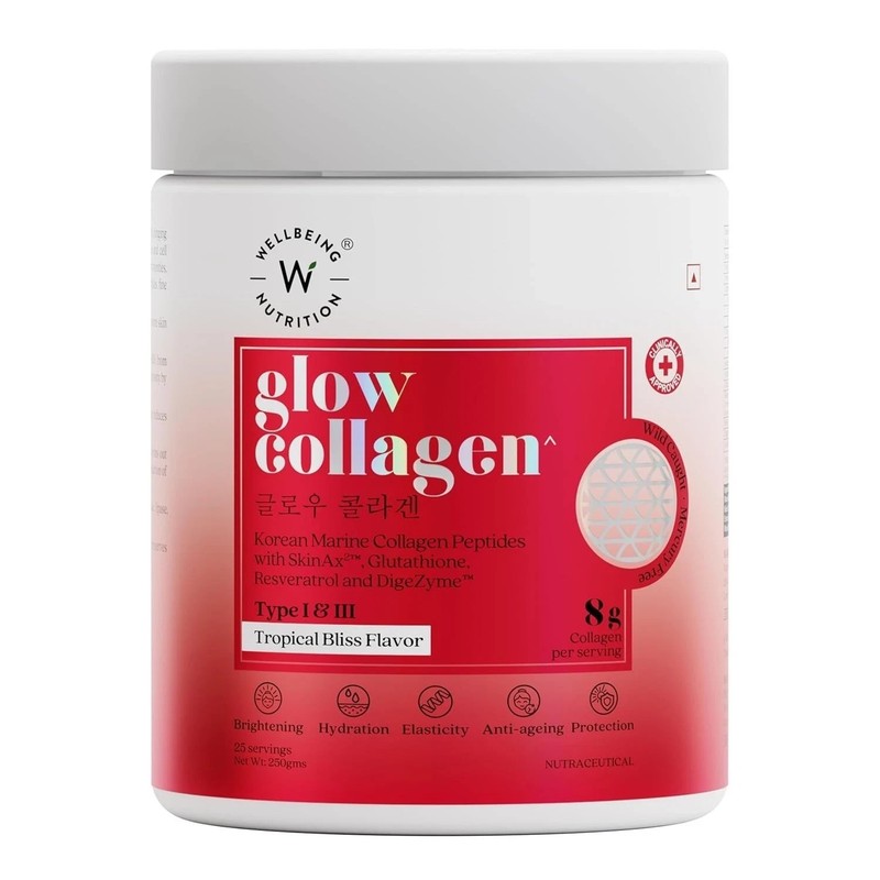 WELLBEING NUTRITION Glow Collagen with Glutathione 25 servings – 250g