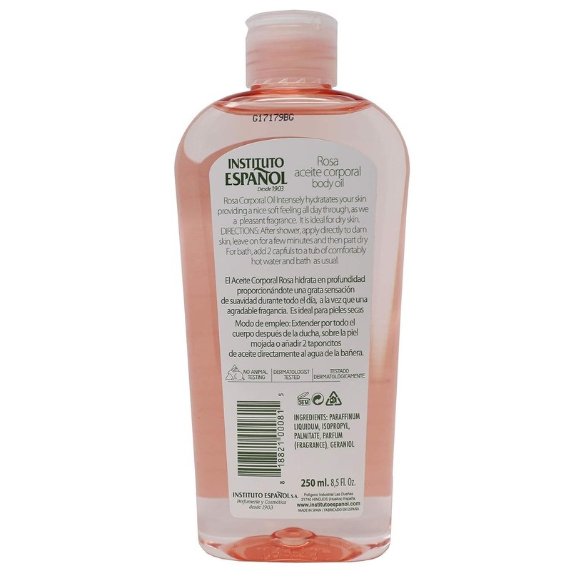 INSTITUTO ESPANOL ROSA BODY OIL, 2 PACKS, MADE IN SPAIN, FREE SHIPPING gallery