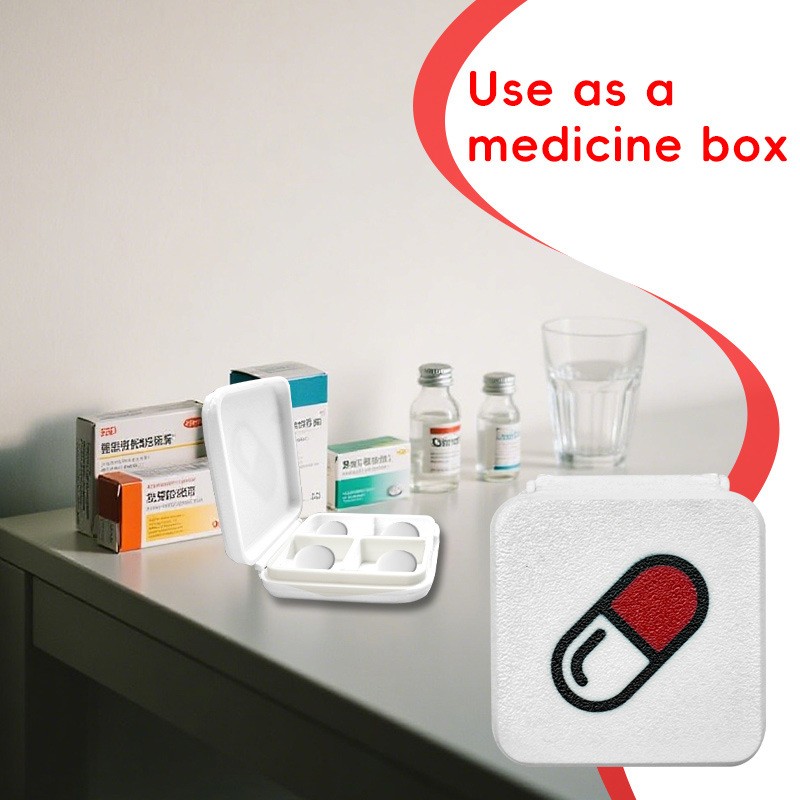 Portable Daily-Use Travel-Friendly Functional Easy-To-Open Pocket Pill Organizer gallery