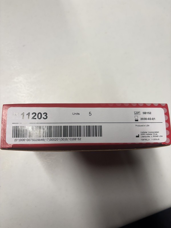 Hollister Ceraplus New Image 11203 ostomy skin Barrier 1 box of 5 barriers