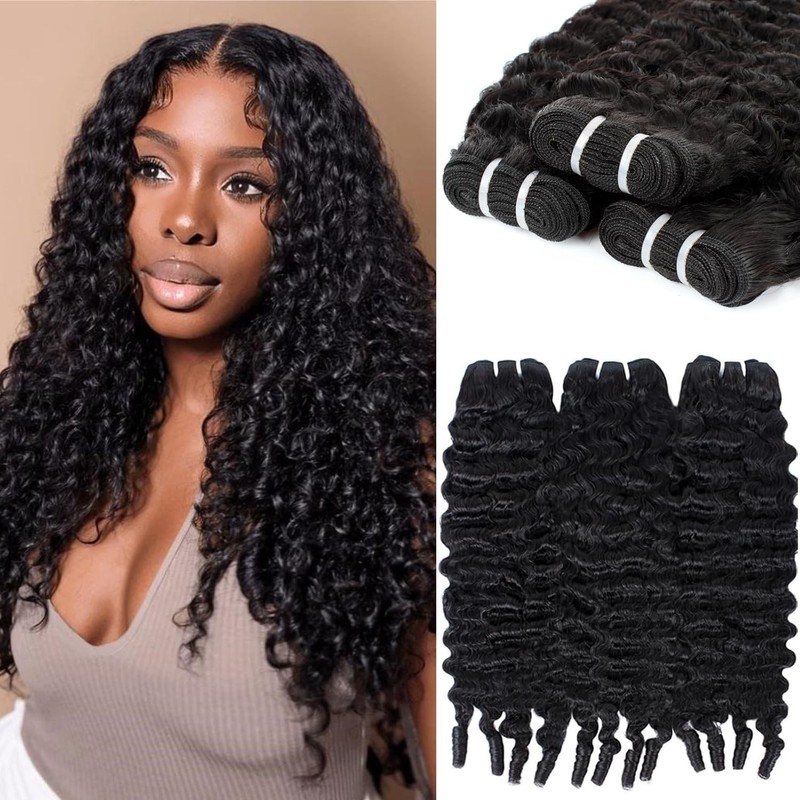 Wosama Burmese Curly Bundles Human Hair 24 26 28 Inch 12A Grade 100 Unprocessed