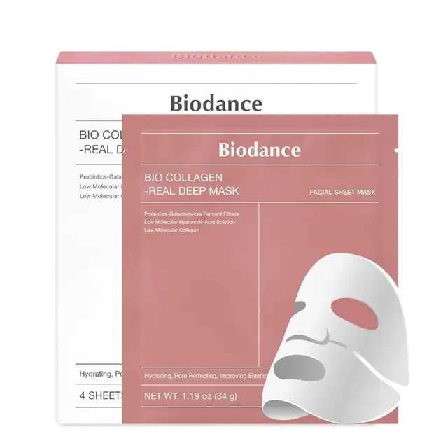 BIODANCE Bio-Collagen Real Deep Mask, Hydrating Overnight Hydrogel Mask, Pore Mi