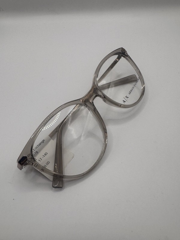 Armani Exchange Eyeglasses Frames, AX 3078 8240, 53 [] 17 – 140, Clear Sand