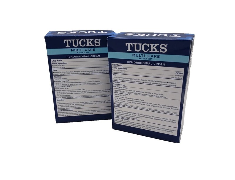 Tucks Multi-Care Hemorrhoid Relief Kit Cooling Pads & Cream Postpartum 2-Pack gallery