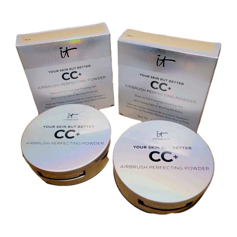 2 it Cosmetics CC+ Sheer to Full Coverage Airbrush Perfecting Powder (Rich)