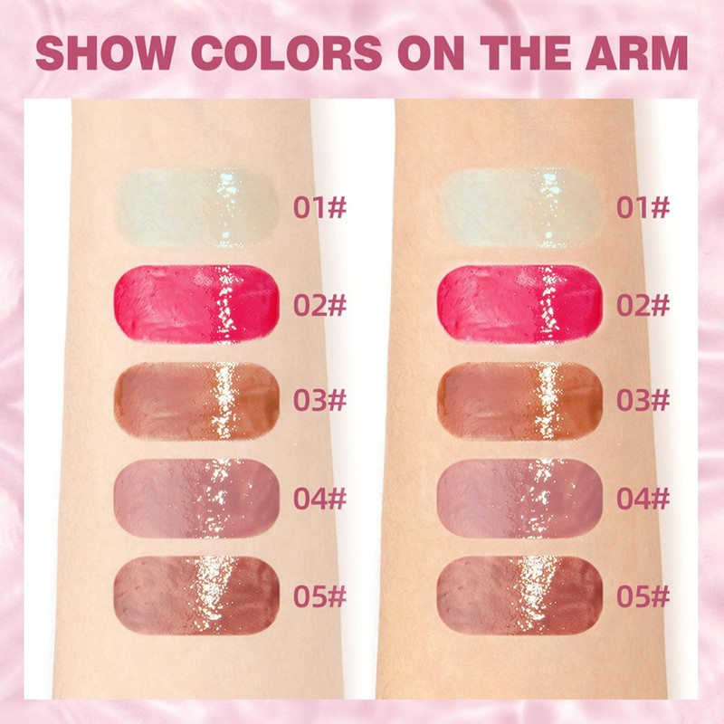 Jelly Plumping Lip Gloss Glass Like High Shine Lip Tint 03 Mocha gallery