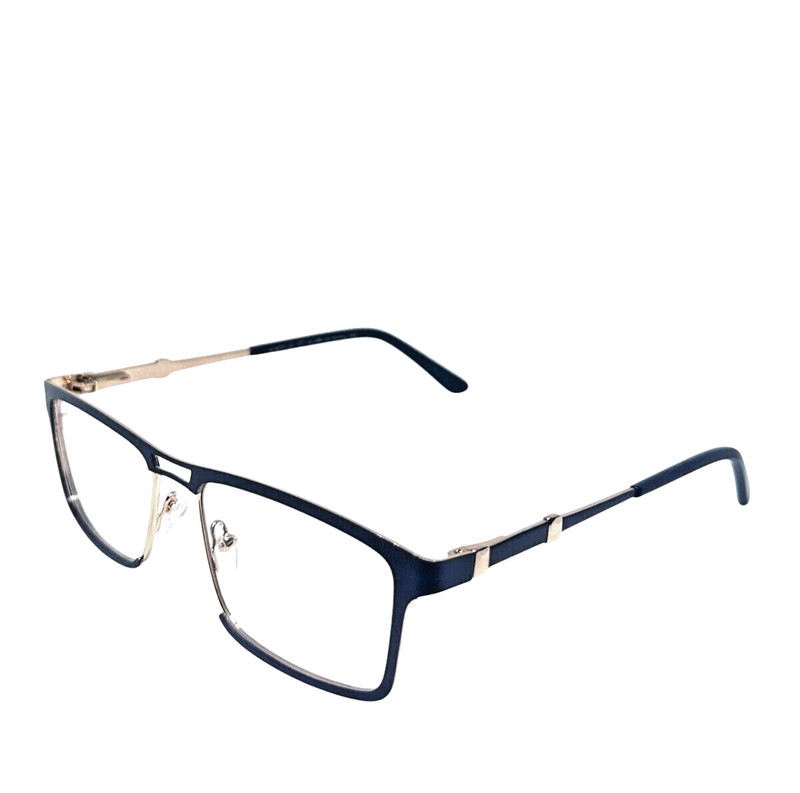 Eyeglasses Women’s Rectangle Goldd Blue Metal 51-16-140 Full Rim Demo-Lens New