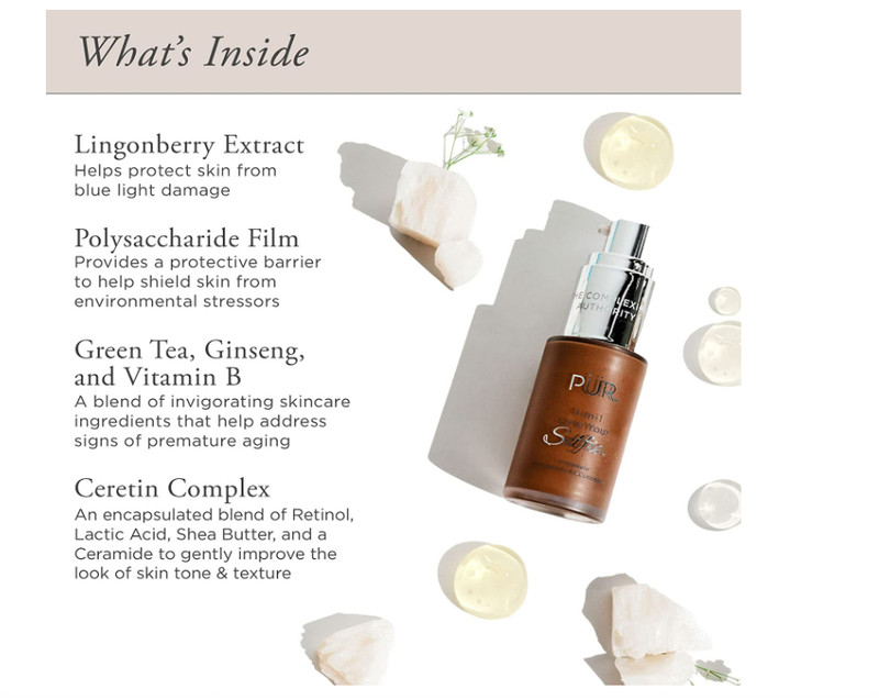 PÜR Minerals 4in1 Love Your Selfie Longwear Foundation & Concealer MP3 & DG5 E1E gallery