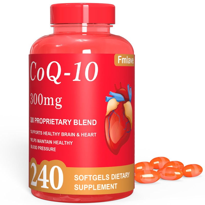CoQ-10 300mg 240 Softgels Coq10 Co Q10 Coenzyme Heart Support NON GMO Free Ship gallery