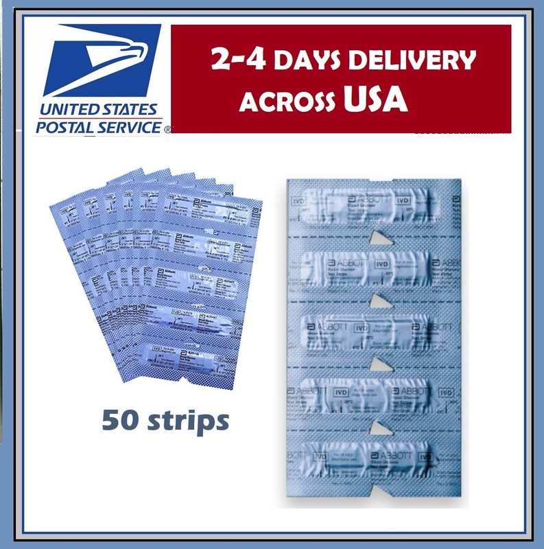 100 Blood Ketone Test Strips Precision Xtra Compatible and/or Glucose Strips