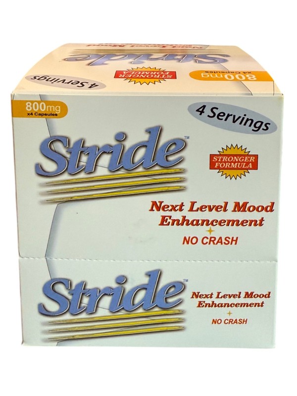 Stride Next Level MOOD Enhancement NO CRASH 800 mg - FULL BOX 48 Servings gallery