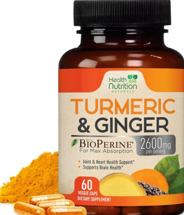 Turmeric Curcumin with Bioperine 2600mg High Absorption Triple Strength Capsules