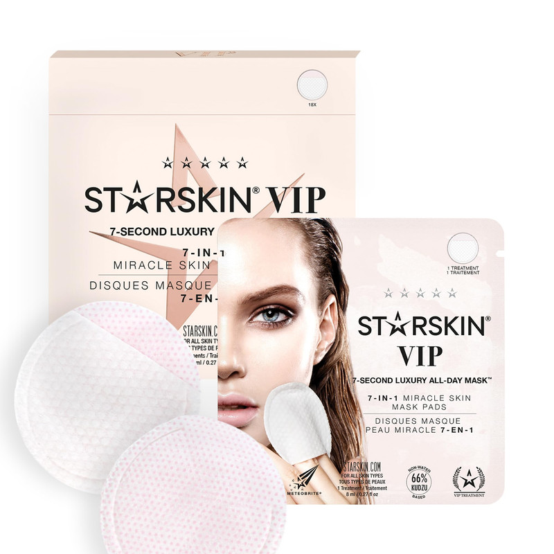 Starskin 7 Seconds All-Day Mask 18 Pads 7-In-1 Facial Korean Toner Pads For