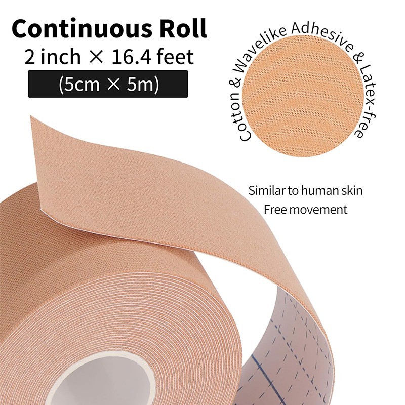 3 Rolls Kinesiology Tape for Athletic Sports Muscle Pain Relief 2in X 16.4ft gallery